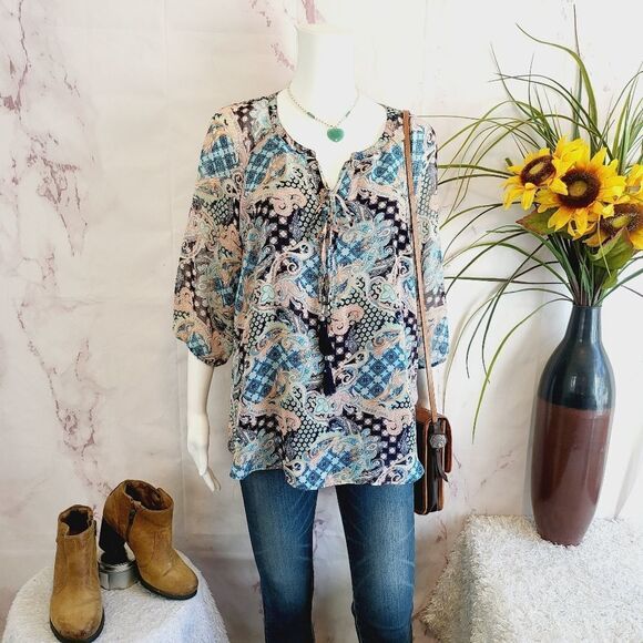 Anthropologie Daniel Rainn beautiful paisley boho vibe - Picture 1 of 8